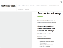 Tablet Screenshot of festkomikeren.dk
